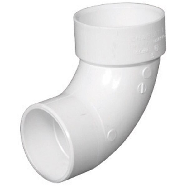 Pinpoint Charlotte Pipe w/ Foundry PVC003021600 90 deg PVC Dwv Street Elbow 6 in. PI1492276 - main